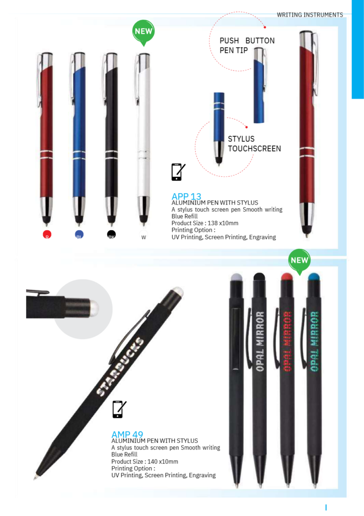 Aluminum Pen with Branding in Egypt - Malafaat