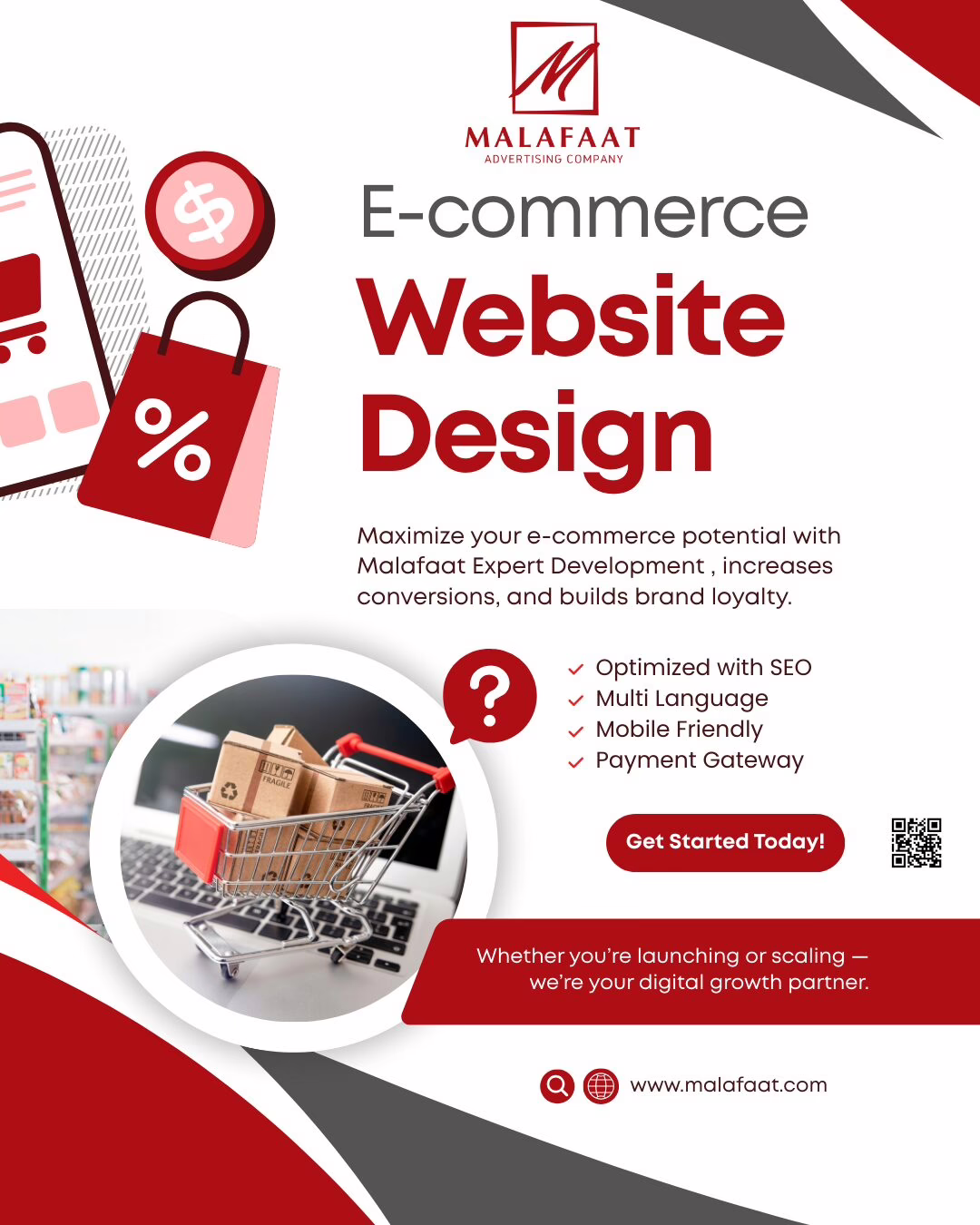 E-Commerce Website Design Agency in Egypt - Malafaat