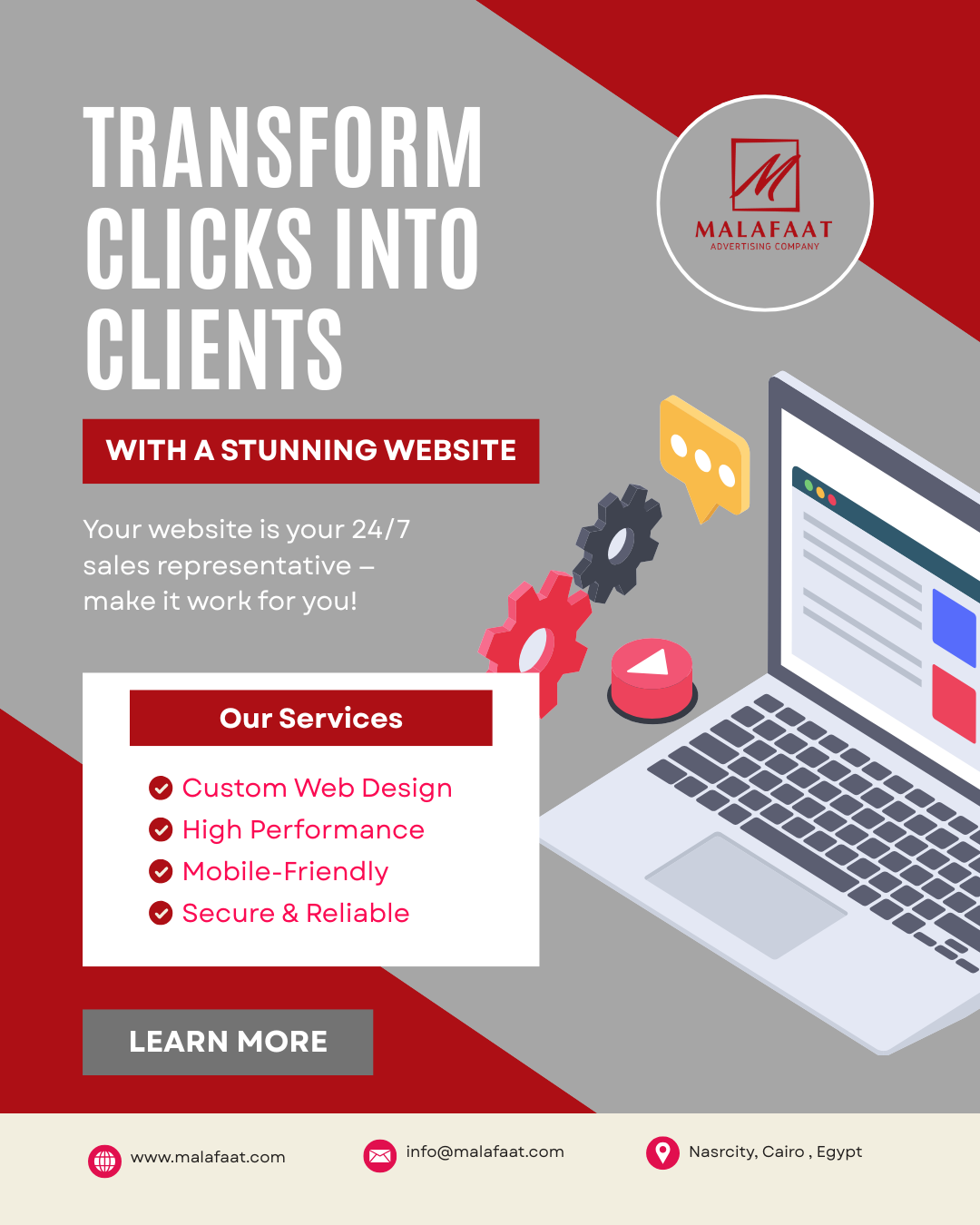 Transforming Clicks into Clients: Web Design in Egypt by Malafaat