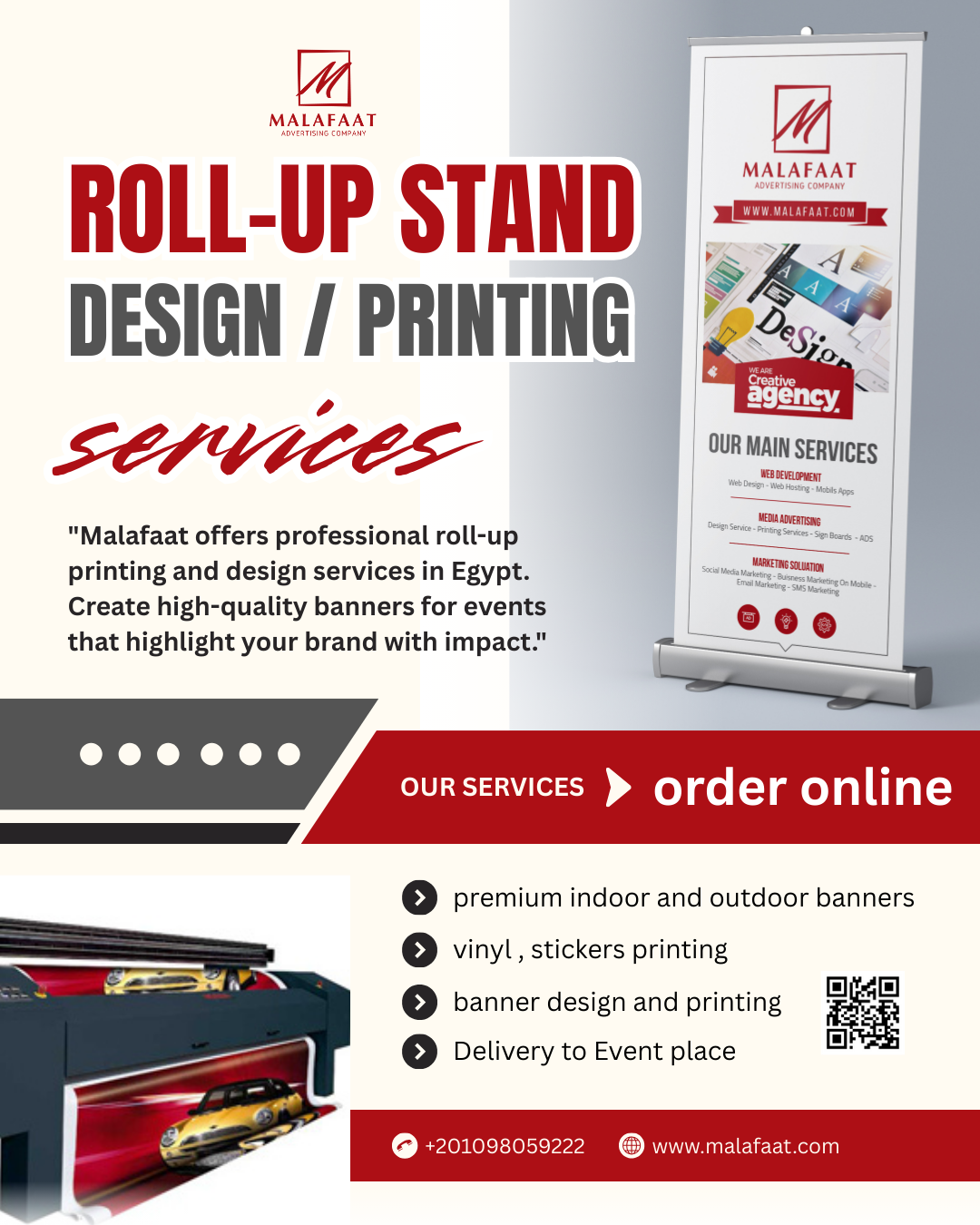 Professional Event Banners, Roll-Ups & Backdrops in Cairo