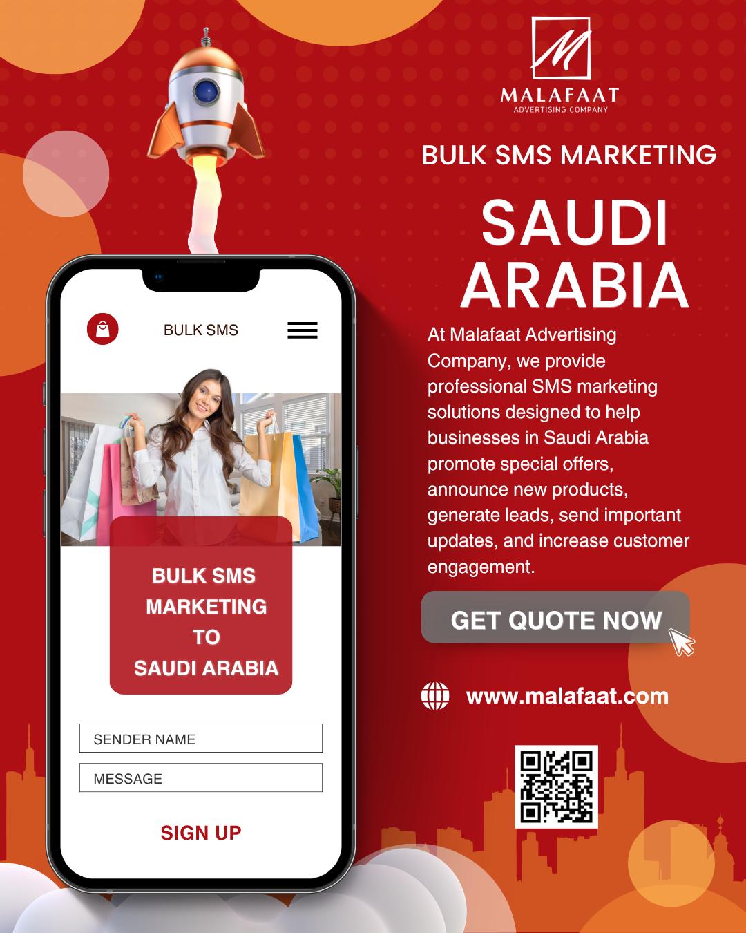 Bulk SMS Marketing Services in Saudi Arabia & Egypt - Malafaat