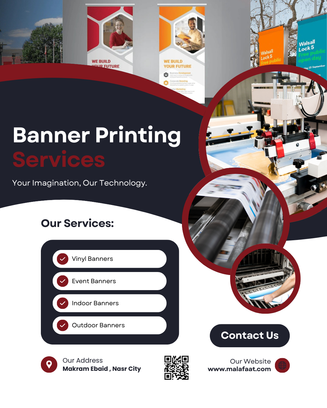 Top Types of Banners for Events in Egypt -Banner, Roll-Up, Pop-Up