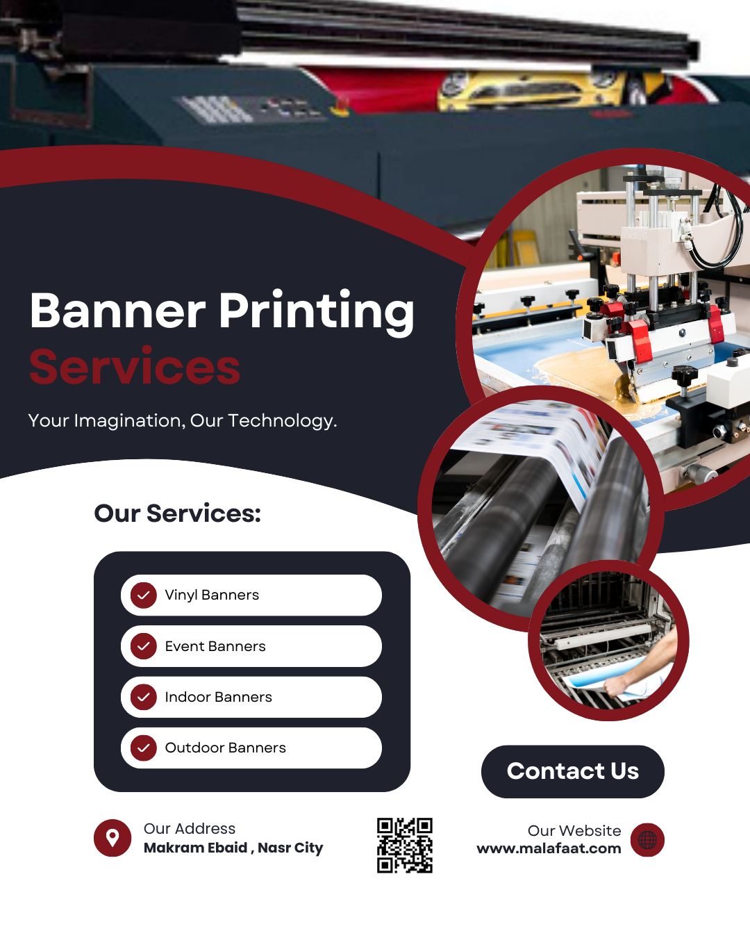 Professional Event Banner Printing Services in Cairo, Egypt