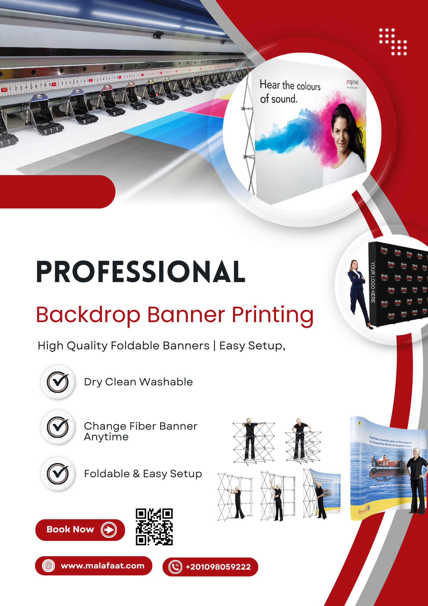 Professional Foldable Backdrop Banner for Events in Egypt