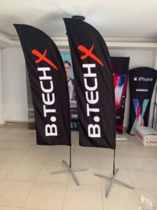 Feather flags with top-quality printing in Cairo