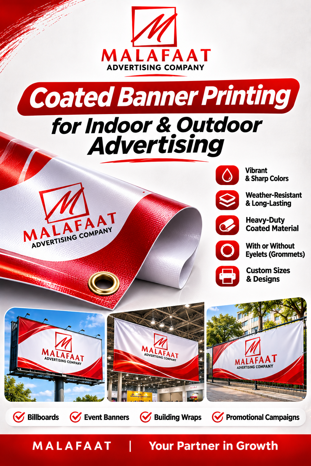 Professional Coated Banner Printing Services in Cairo